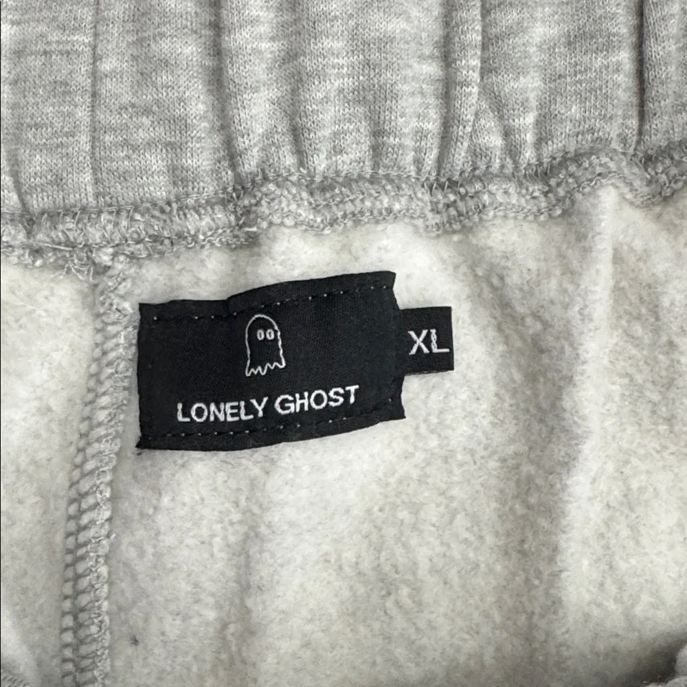 LONELY GHOST athletic gray fleece joggers. size XL. - Picture 5 of 11
